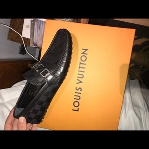 Louis Vuitton Black Hockenheim Moccasin